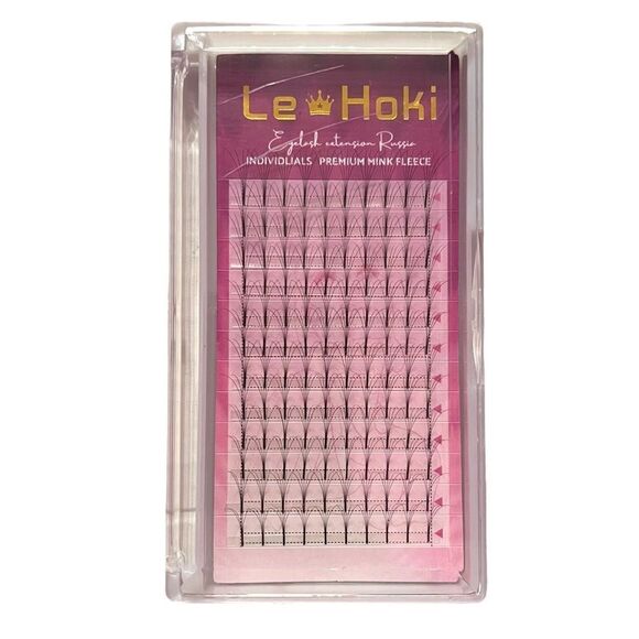 🤯5/$20🤯 Le Hoki Individual Premium Mink Fleece Eyelashes Extension Russian NIB - Picture 1 of 6